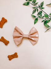 Load image into Gallery viewer, Spotted Blush Bow Tie