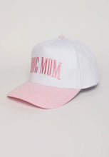 Load image into Gallery viewer, Pink Striped Dog Mom Hat
