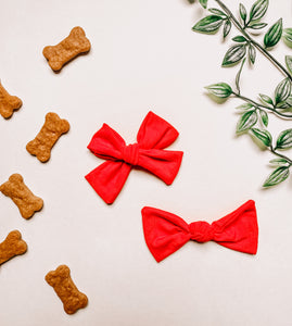 Candy Red Hair Bow