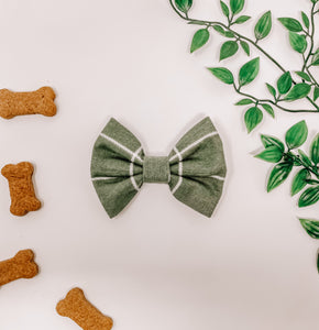 Greening From Ear to Ear Bow Tie